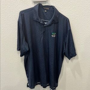 Fort Worth Invitational (rare) Peter Millar Blue Polo Shirt Classic Design